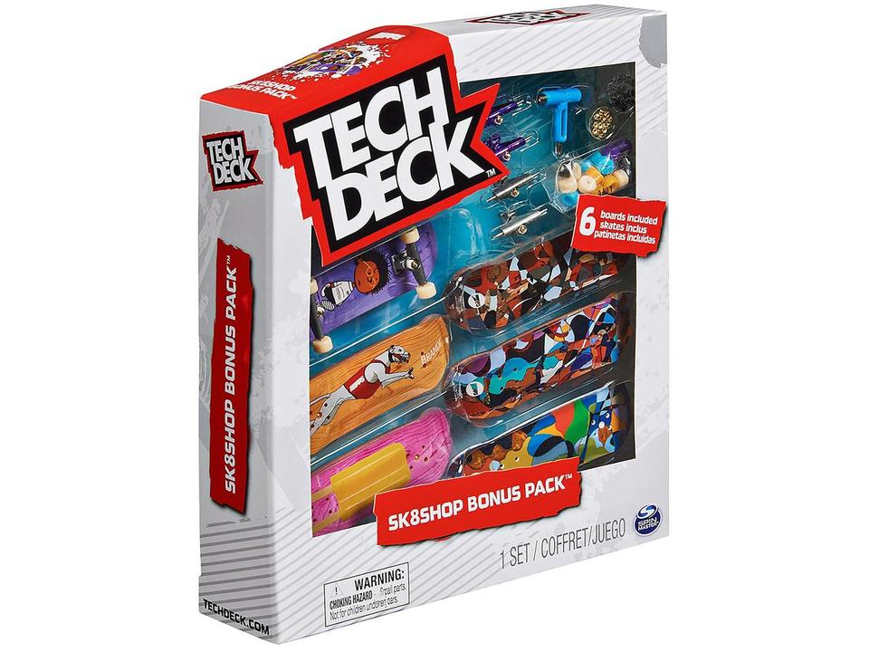 Skate De Dedo Tech Deck com 6 Skates - 7
