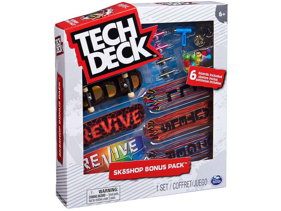 Skate De Dedo Tech Deck com 6 Skates - 13