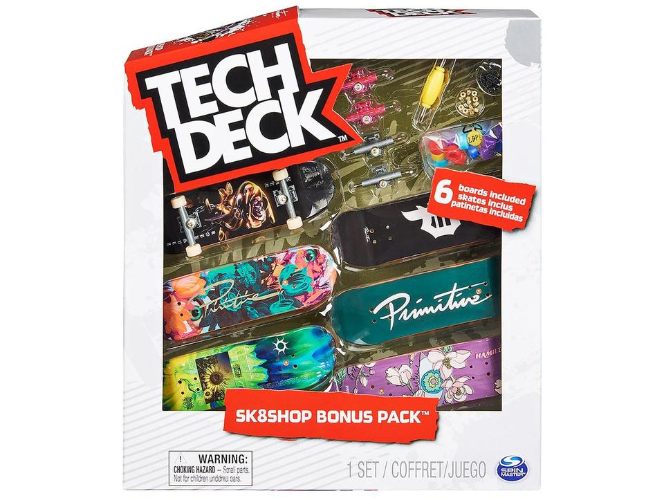 Skate De Dedo Tech Deck com 6 Skates - 12