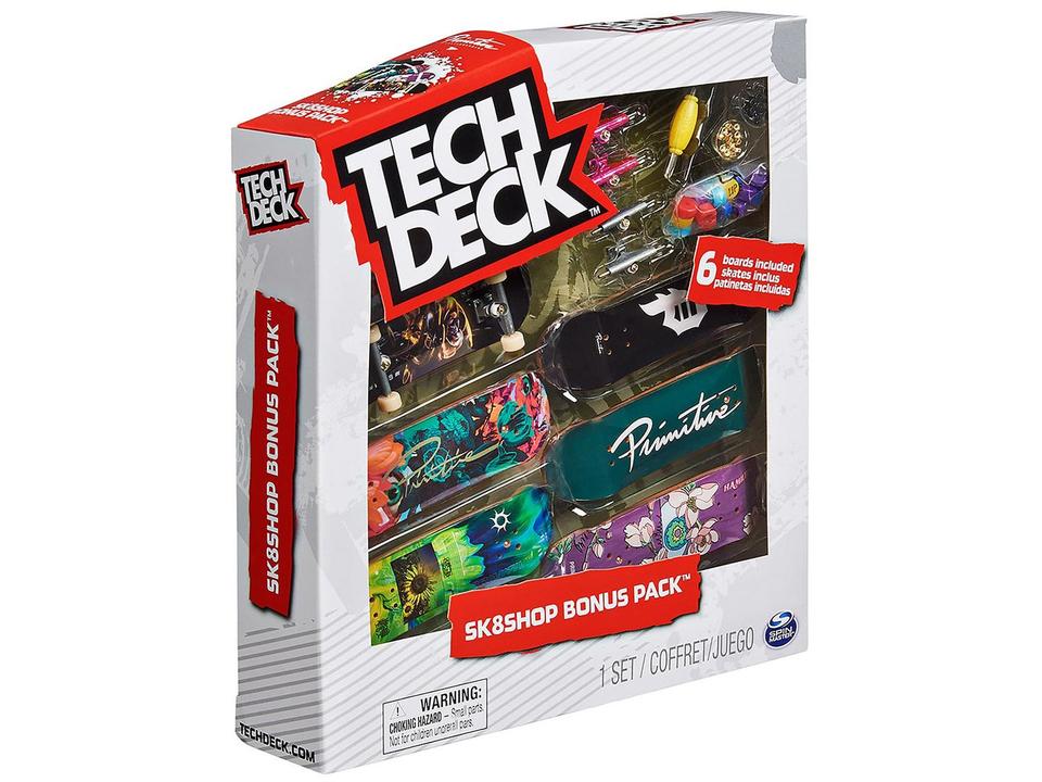 Skate De Dedo Tech Deck com 6 Skates - 10