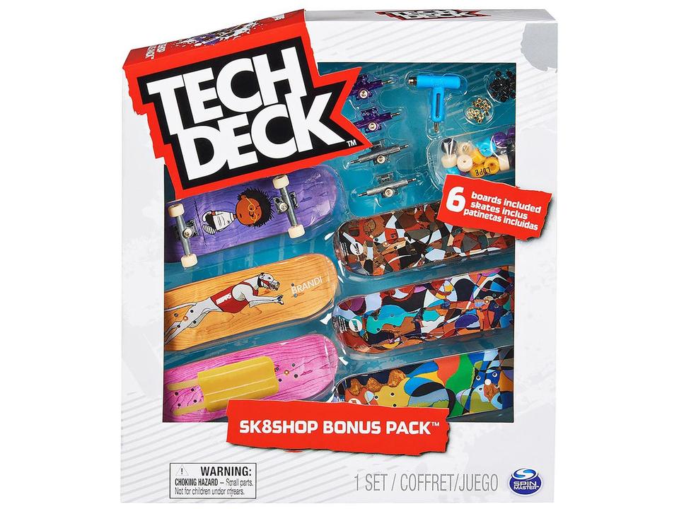 Skate De Dedo Tech Deck com 6 Skates - 9