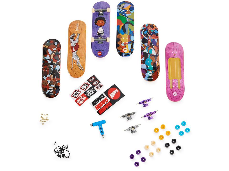 Skate De Dedo Tech Deck com 6 Skates - 8