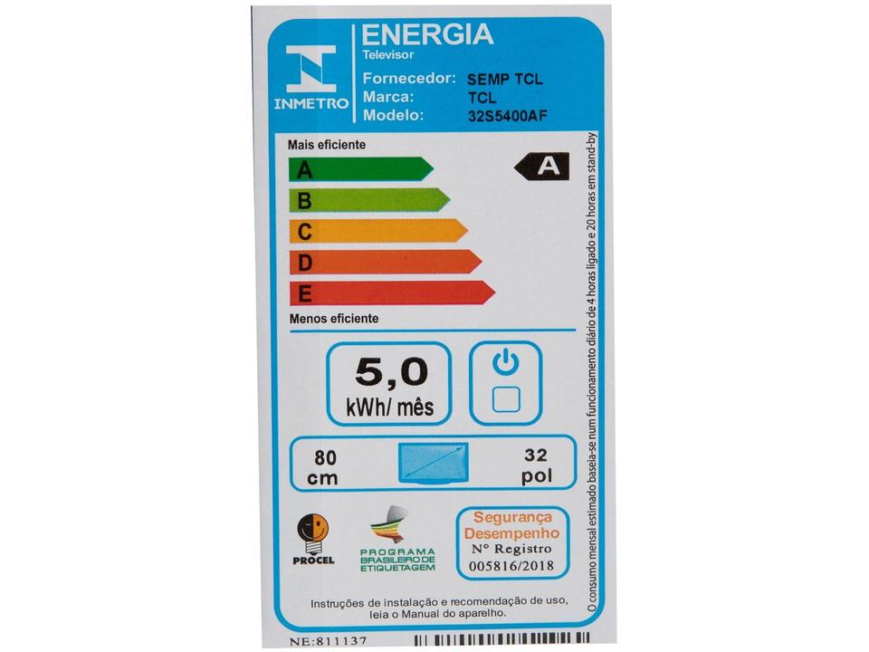 Smart TV 32” Full HD LED TCL 32S5400AF Android - 14