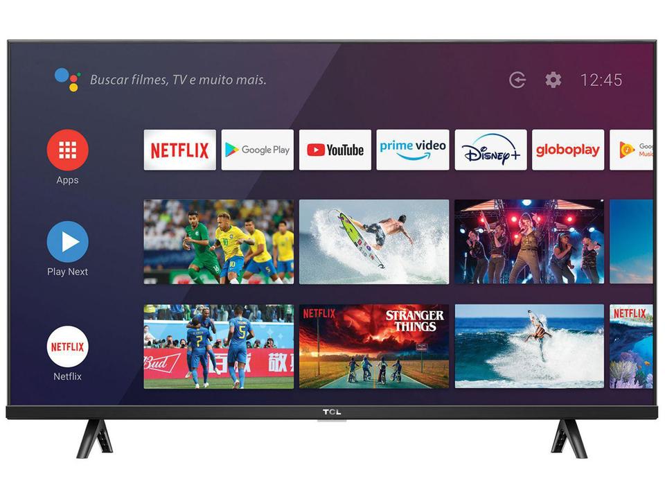Smart TV 32” HD LED TCL S615 VA 60Hz - Android Wi-Fi e Bluetooth Google Assistente 2 HDMI - 4