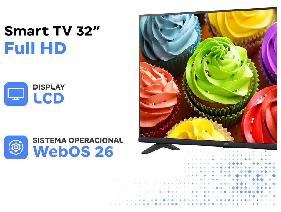 Smart TV 32" LG Full HD LCD 32LB650BPSA WebOS 26 2026 - 2