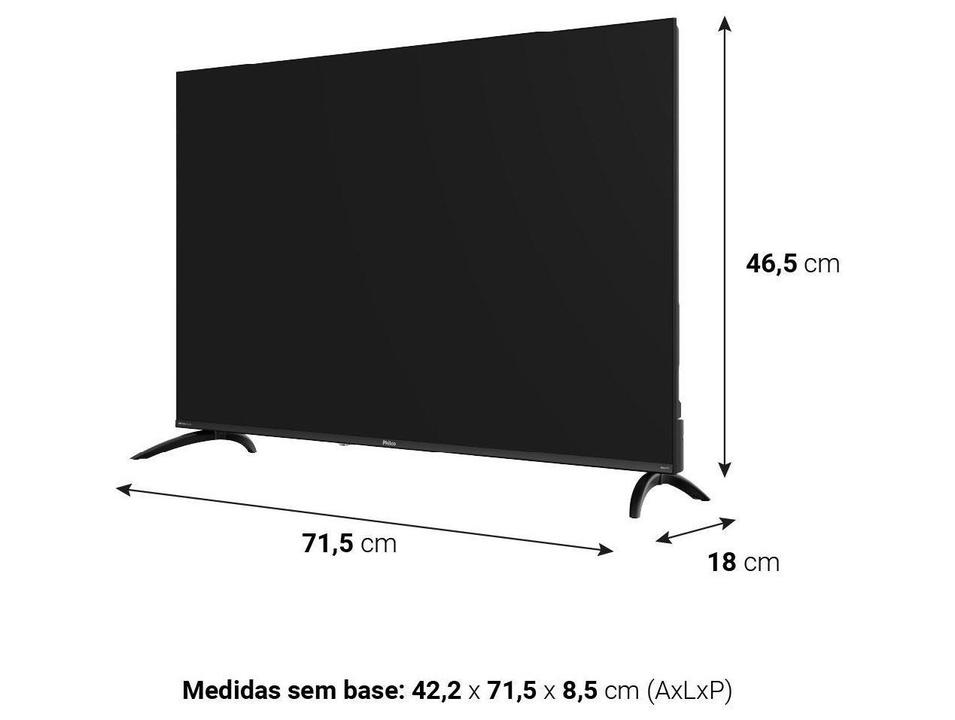 Smart TV 32" Philco HD DLED P32CRB Roku TV 99323127 2026 - 6