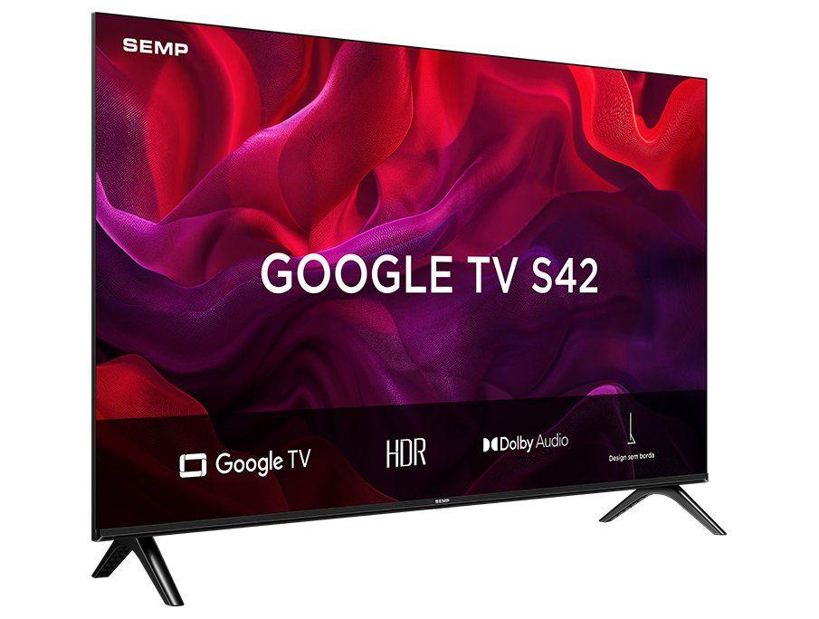 Smart TV 32" SEMP HD LED 32S42 Google TV 2 HDMI - 4