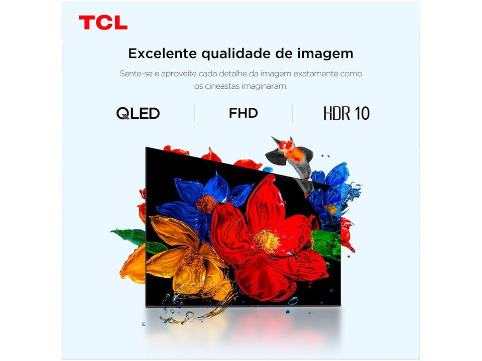 Smart TV 32" TCL Full HD QLED 32S5K Google TV 2 HDMI - 5