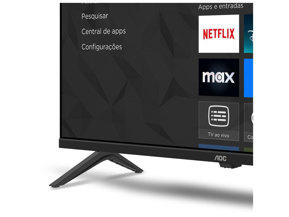 Smart TV 40" AOC Full HD DLED Série 5045 40S5045/78G Roku TV 2024 - 8