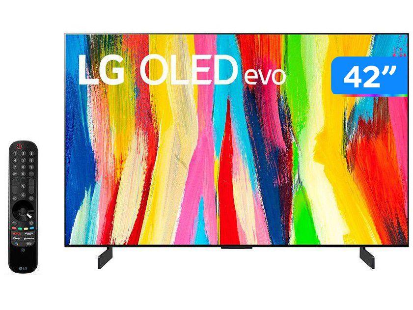 Smart TV 65” 4K OLED LG ThinQ OLED65C2PSA 120Hz - Wi-Fi Bluetooth Alexa Google Assistente 4 HDMI