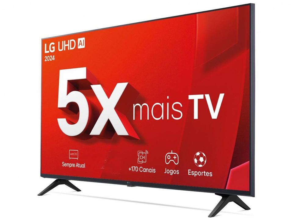 Smart TV 43" 4K LG Ultra HD 43UT8000 com Processador a5 Ger7 AI, Alexa/Chromecast integrado, Otimizador de Jogos, webOS 24 - 4