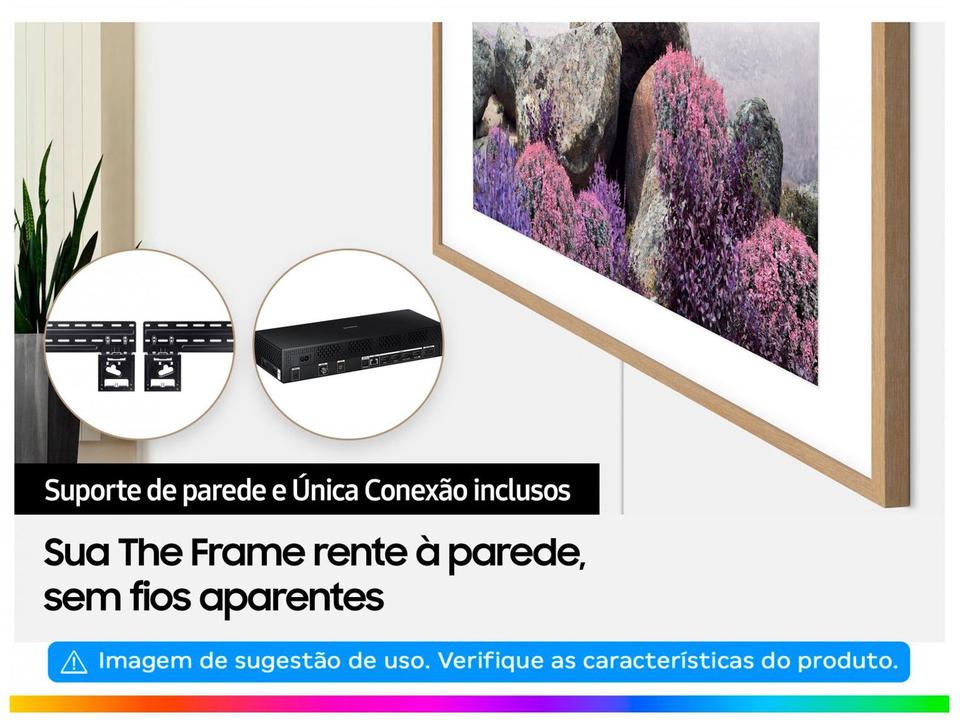Smart TV 50” 4K QLED Samsung The Frame VA 60Hz - Wi-Fi Bluetooth Alexa QN50LS03BA - 17