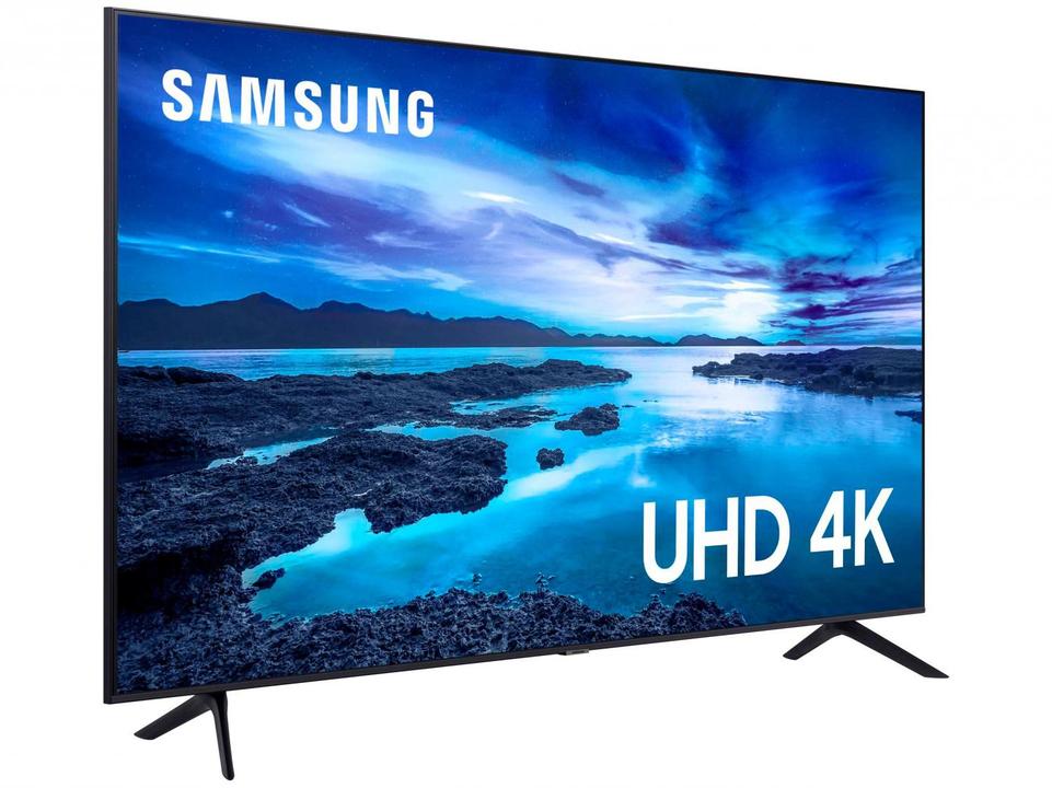 Smart TV 43” Crystal 4K Samsung 43AU7700 Wi-Fi - Bluetooth HDR Alexa Built in 3 HDMI 1 USB - 5