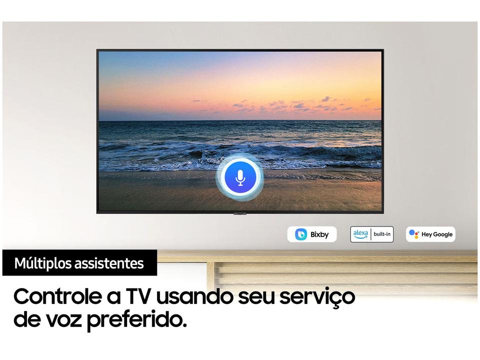 Smart TV 55” Crystal 4K Samsung 55AU7700 - Wi-Fi Bluetooth HDR Alexa Built in 3 HDMI 1 USB - 13