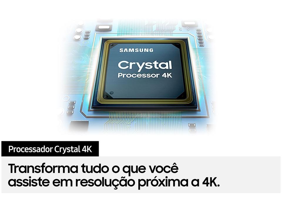 Smart TV 55” Crystal 4K Samsung 55AU7700 - Wi-Fi Bluetooth HDR Alexa Built in 3 HDMI 1 USB - 11