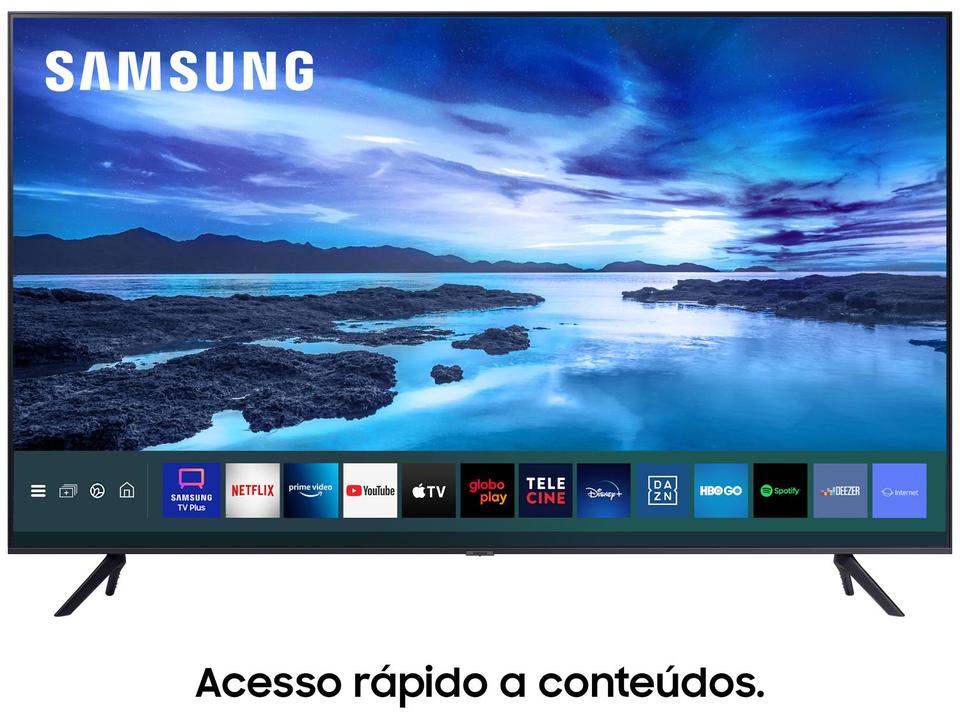 Smart TV 43” Crystal 4K Samsung 43AU7700 Wi-Fi - Bluetooth HDR Alexa Built in 3 HDMI 1 USB - 10