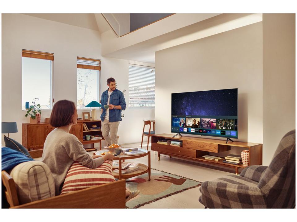Smart TV 43” Crystal 4K Samsung 43AU7700 Wi-Fi - Bluetooth HDR Alexa Built in 3 HDMI 1 USB - 4