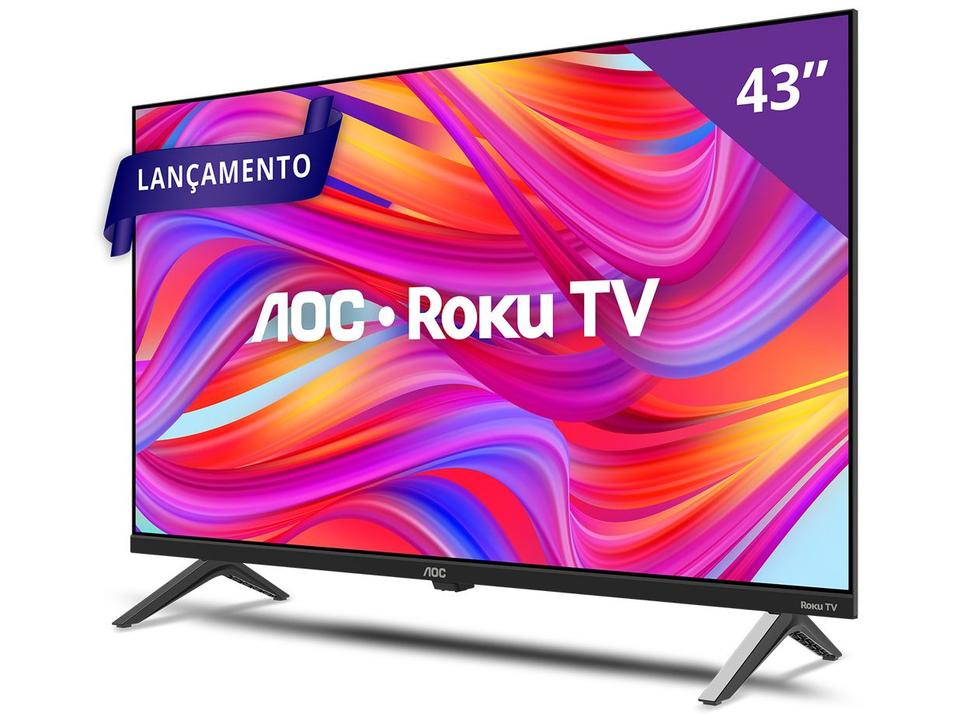 Smart TV 43" Full HD DLED AOC 43S5045/78G VA Wi-Fi 3 HDMI 1 USB - 4