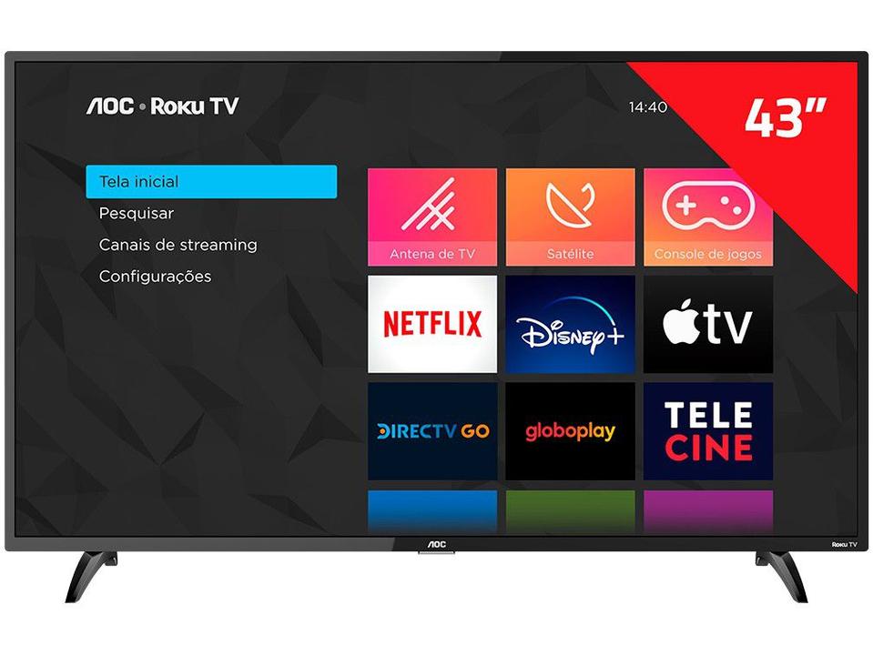 Smart TV 43” Full HD LED AOC 43S5195/78G VA 60Hz - 4