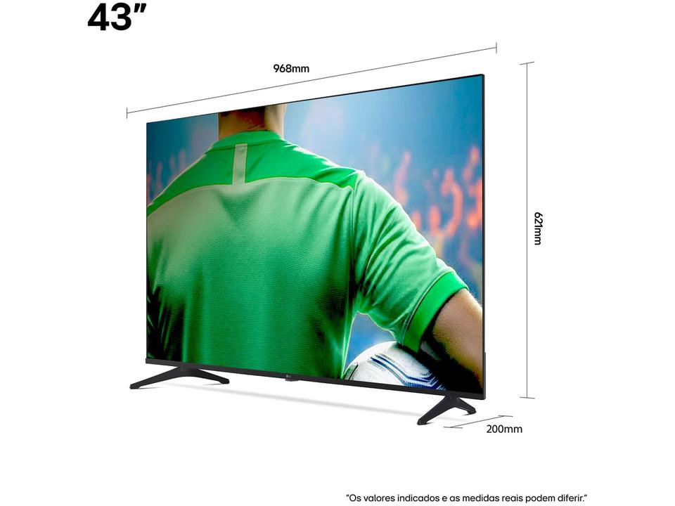 Smart TV 43" LG 4K Ultra HD 43UA7500PSA webOS 25 AI Processor 4K Gen8 com Alexa 3 HDMI - 8