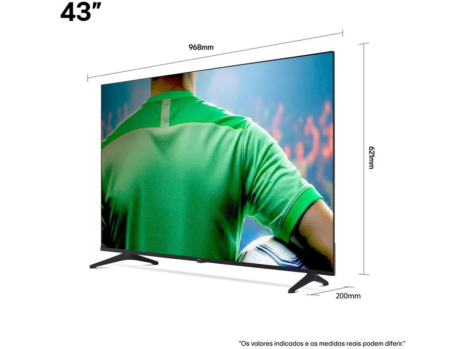 Smart TV 43" LG 4K Ultra HD 43UA7500PSA webOS 25 AI Processor 4K Gen8 com Alexa 3 HDMI - 8