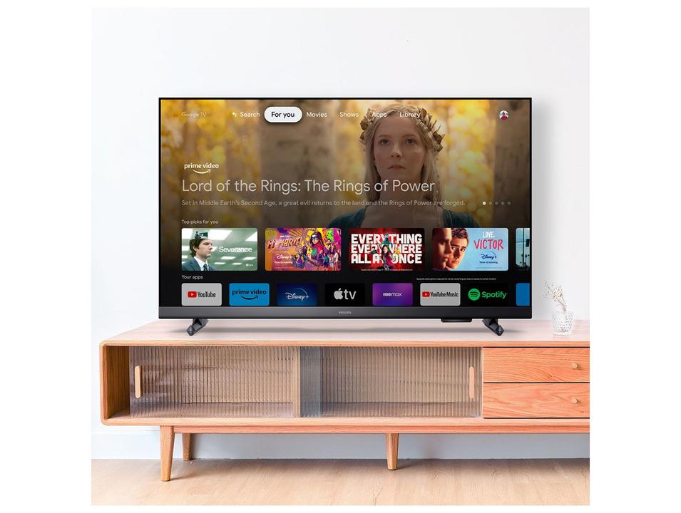 Smart TV 43" Philips Full HD DLED 43PFG6918/78 60Hz Google TV Quad Core Google Assistente 3 HDM - 3
