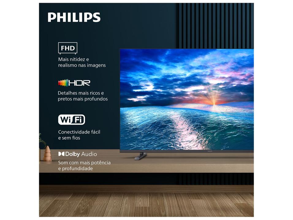 Smart TV 43" Philips Full HD DLED 6910 43PFG6910/78 Titan OS 2025 - 2