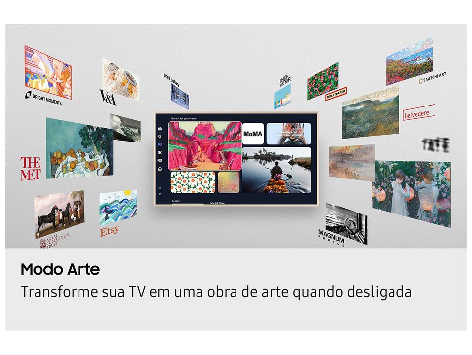 Smart TV 43" Samsung 4K The Frame LS03F Tizen QN43LS03FAGXZD 2025 - 5