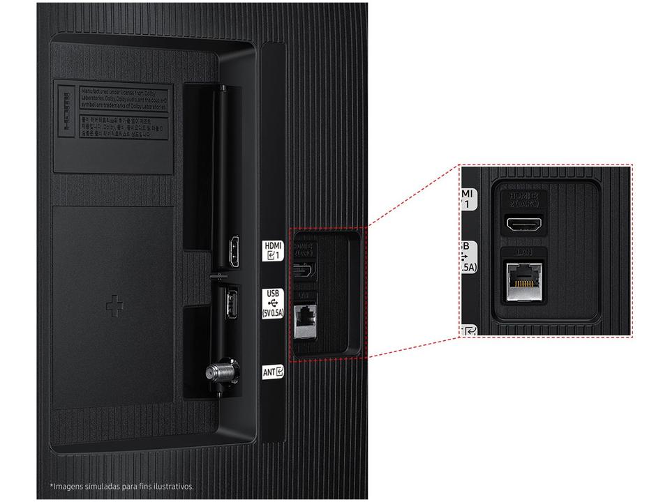 Smart TV 43" Samsung Full HD 43F6000F Tizen Hyper Real 2 HDMI - 8