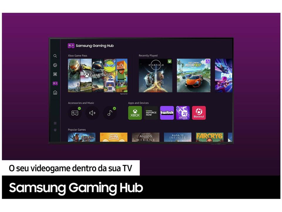 Smart TV 43” UHD 4K LED Samsung 43DU7700 - 6