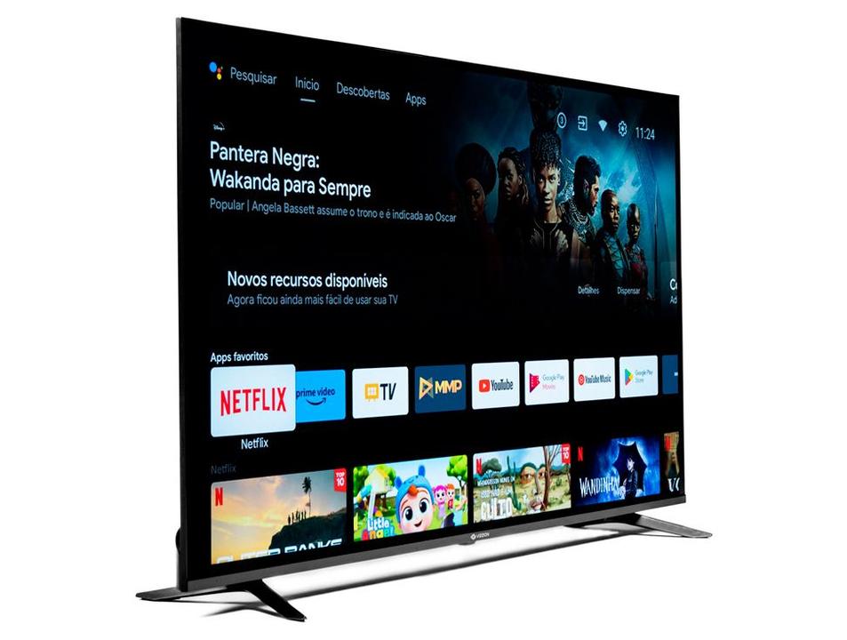 Smart TV 50” 4K DLED Rig Vizzion BR50GUA IPS - 6