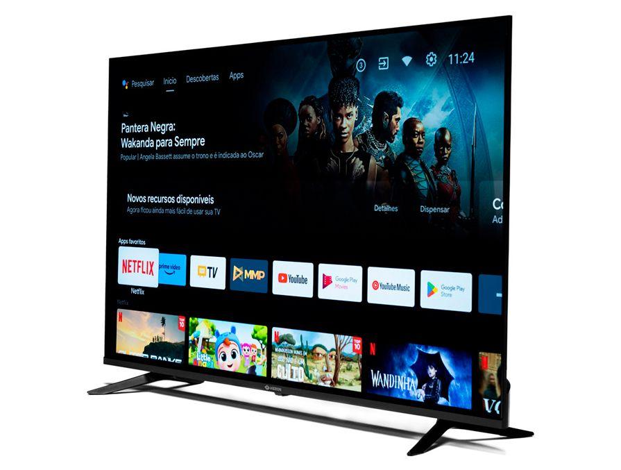 Smart TV 50” 4K DLED Rig Vizzion BR50GUA IPS - 4