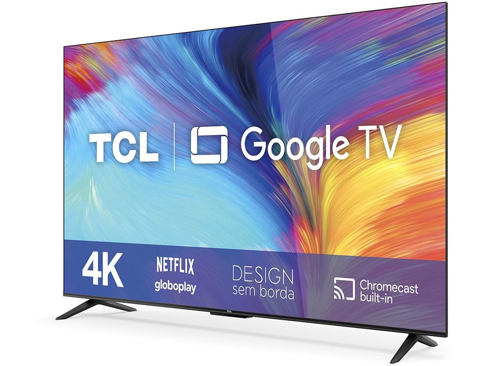 Smart TV 55” 4K LED TCL 55P635 VA Wi-Fi Bluetooth HDR Google Assistente 3 HDMI 1 USB - 2