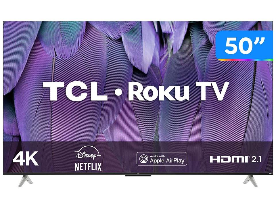 Smart TV 50” 4K LED TCL RP630 60Hz Wi-Fi - 3 HDMI 1 USB