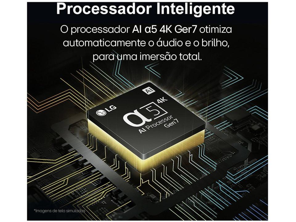 Smart TV 50" 4K LG Ultra HD 50UT8050 com Processador a5 Ger7 AI Alexa/Chromecast integrado Otimizador de Jogos webOS 24 e Controle Smart Magic - 7