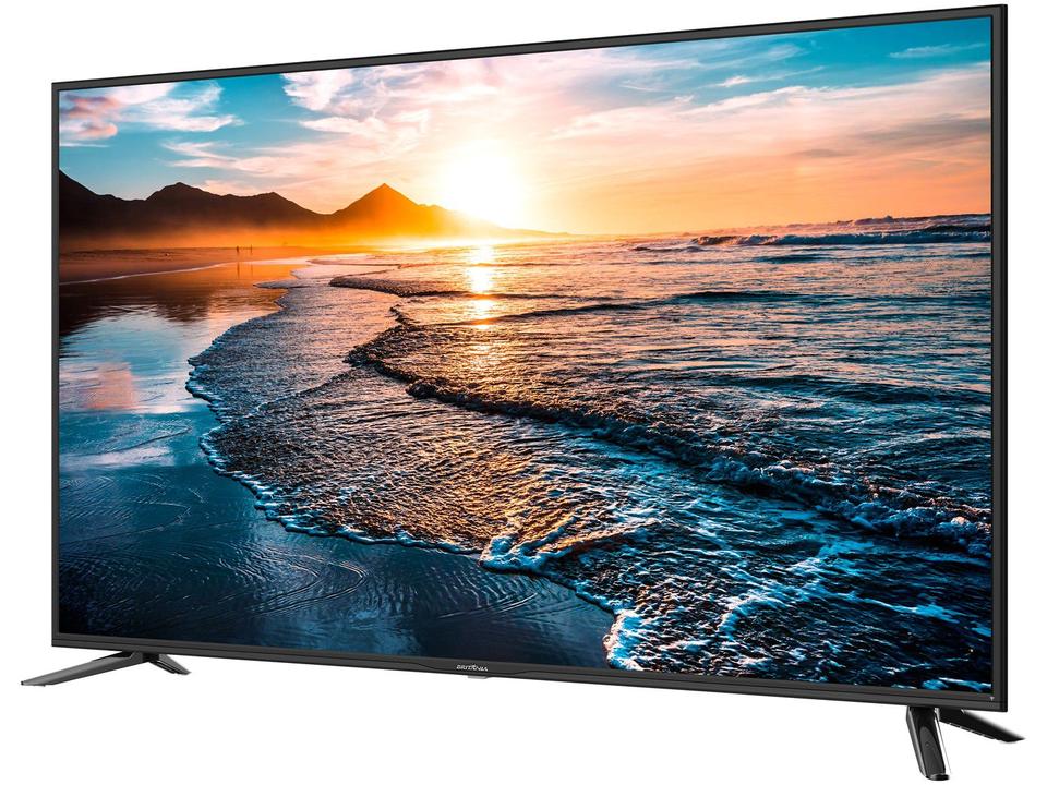 Smart TV 50” 4K UHD LED Britânia BTV50N10N5E VA - 60Hz Wi-Fi HDR10 4 HDMI 2 USB - 3