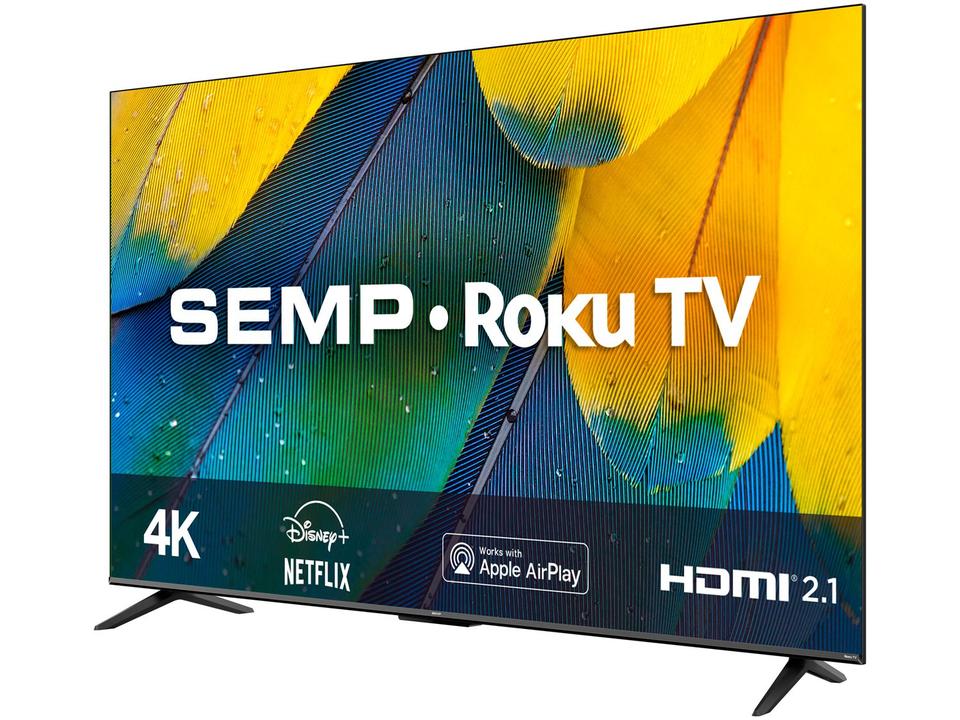 Smart TV 50” 4K UHD LED Semp RK8600 Wi-Fi - 3 HDMI 1 USB - 2