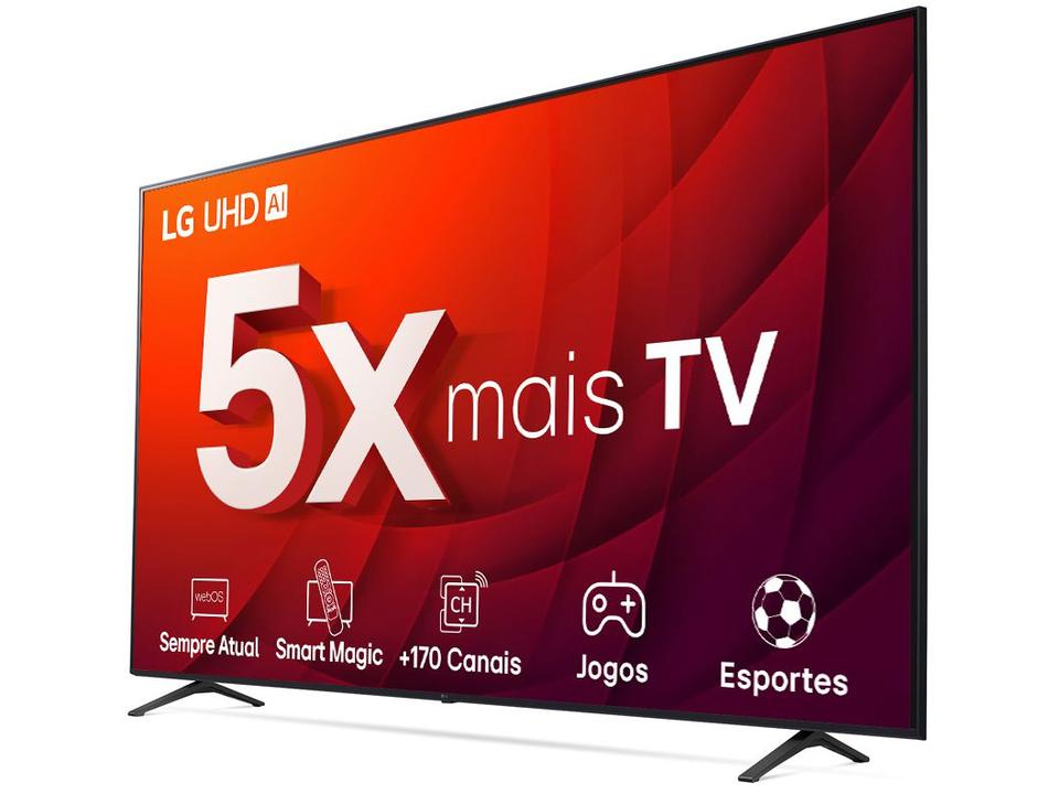 Smart TV 50” 4K Ultra HD LED LG 50UR8750 - Wi-Fi Bluetooth Alexa 3 HDMI IA - 9