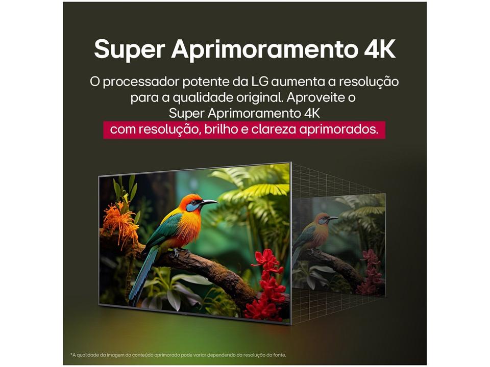 Smart TV 50" LG 4K Ultra HD 50UA8550PSA webOS 25 AI Processor 4K Gen8 com Alexa 3 HDMI - 8