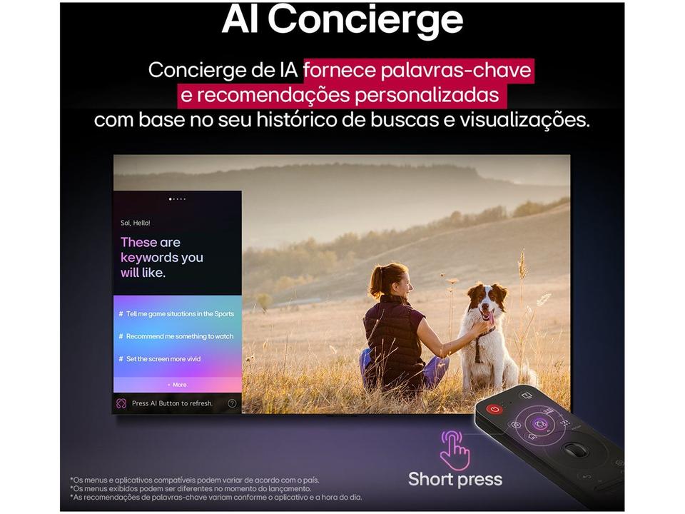 Smart TV 50" LG 4K Ultra HD 50UA8550PSA webOS 25 AI Processor 4K Gen8 com Alexa 3 HDMI - 2