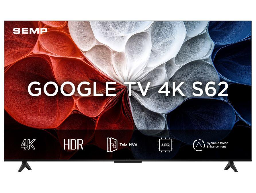 Smart TV 50" SEMP 4K UHD LED 50S62 Google TV AiPQ Google Assistente 3 HDMI - 3