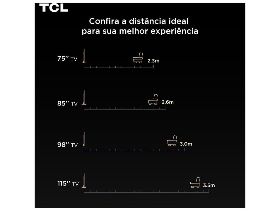 Smart TV 50" TCL 4K UHD MiniLED C6KS 50C6KS Google TV 2025 - 1