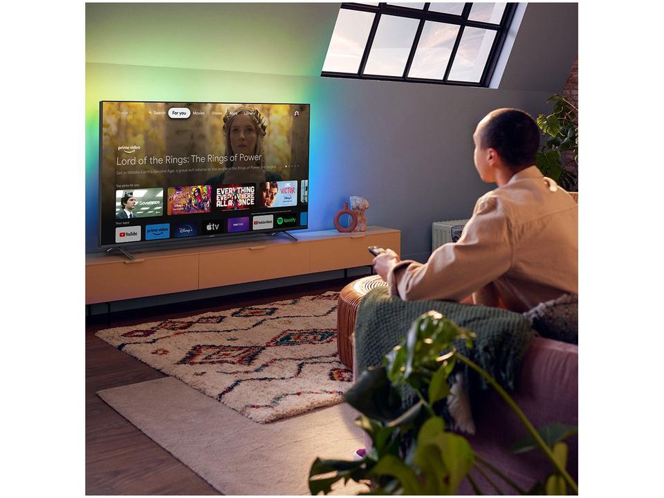 Smart TV 55” 4K D-LED Philips 55PUG7908/78 - IPS Wi-Fi Bluetooth Google Assistente 4 HDMI - 9