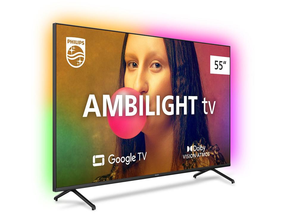 Smart TV 55” 4K D-LED Philips 55PUG7908/78 - IPS Wi-Fi Bluetooth Google Assistente 4 HDMI - 3
