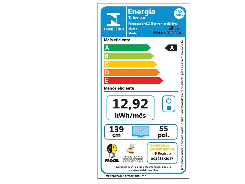 Smart TV 55" 4K LCD LED NanoCel LG 55NANO80TSA AI Processor Wi-Fi e Bluetooth 3 HDMI 2 USB - 12