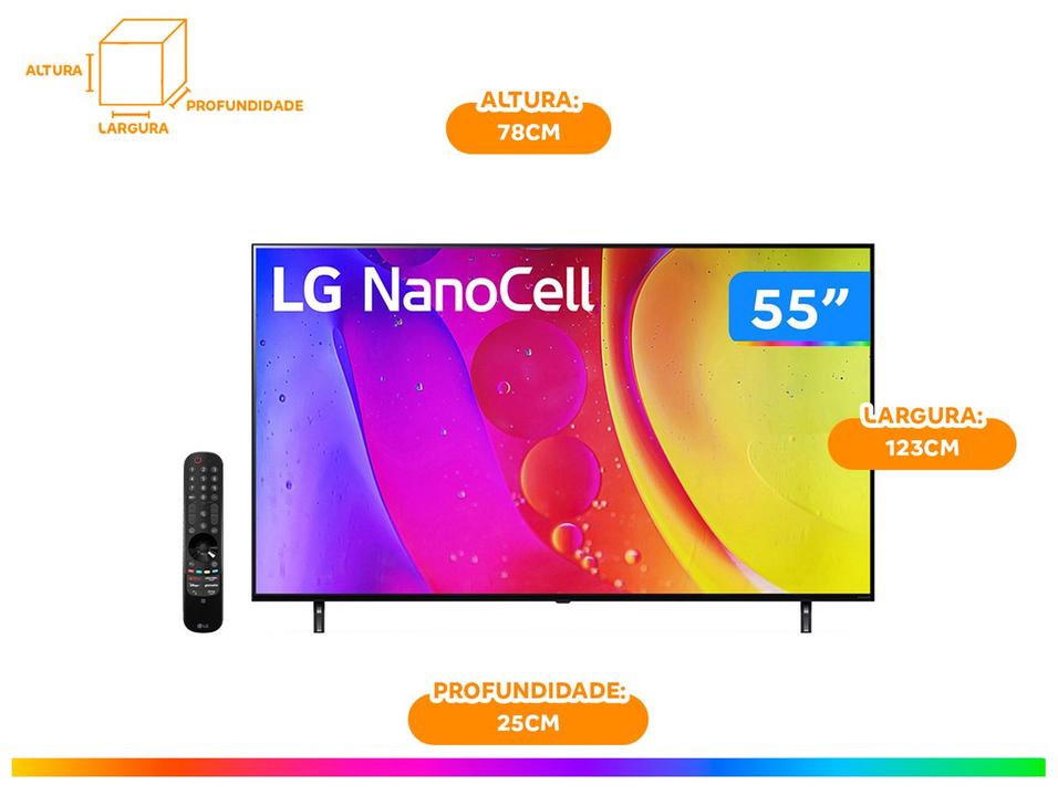 Smart TV 55” 4K LED LG NanoCell 55NANO80 - 12
