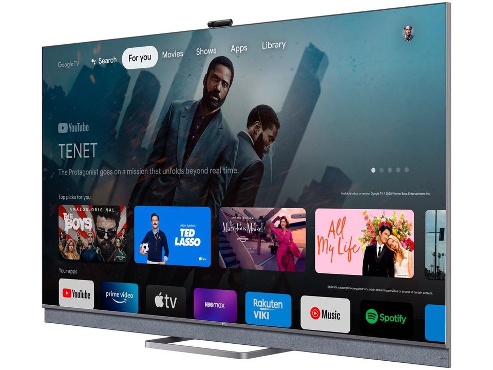 Smart TV 55”4K Mini LED TCL 55C825 VA 120Hz - 9