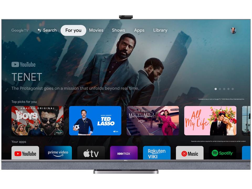 Smart TV 55”4K Mini LED TCL 55C825 VA 120Hz - 10