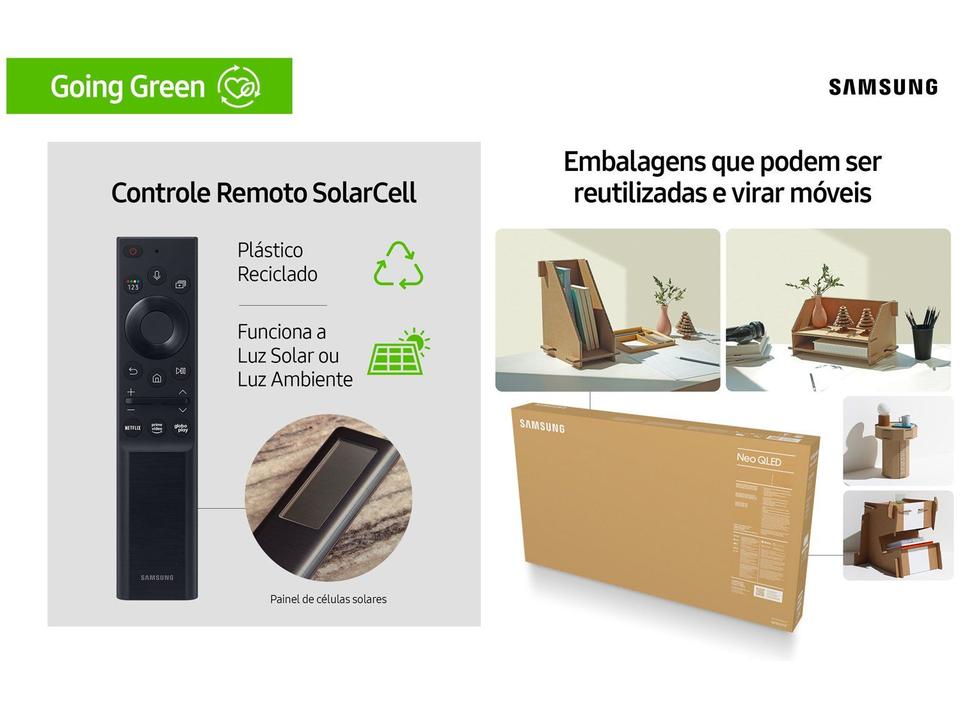 Smart TV 55” 4K NEO QLED Mini Led Samsung 55QN85A 120hz Som em Movimento Processador A - 16