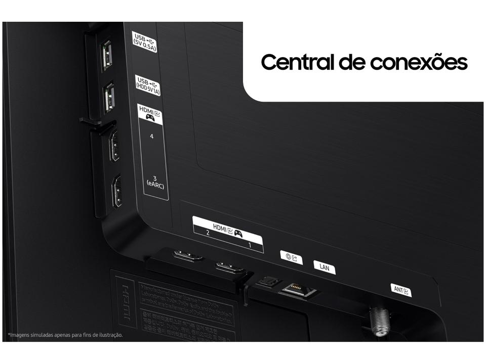 Smart TV 55" 4K OLED Samsung 55S90DA 144Hz Wi-Fi Bluetooth com Alexa 4 HDMI 2 USB - 9